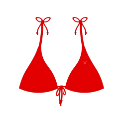 Boutine LA Rose Red 3 Tie Top TOPS