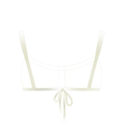 Boutine LA TOPS OFF-White SATIN Atlantic Top