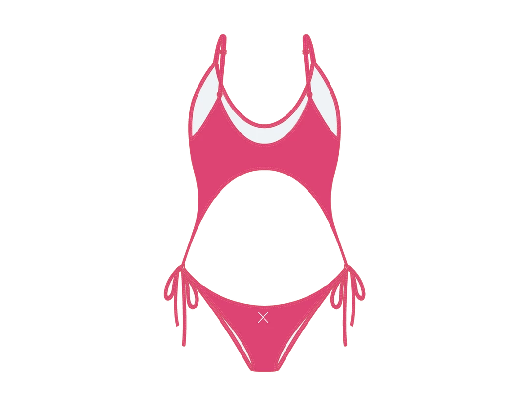 Boutine LA Poppy Red Two Piece One Piece ONE PIECES