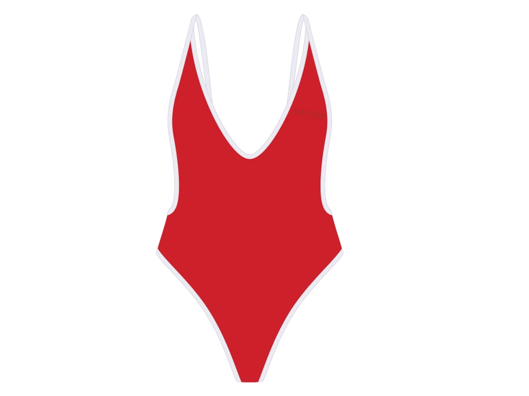 ChooksLA Bay Red Retro One-Piece