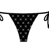 Boutine LA Black Logo Print Beachy Bottom BOTTOMS
