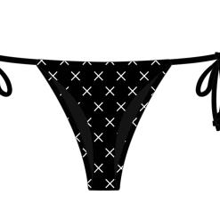 Boutine LA Black Logo Print Beachy Bottom BOTTOMS