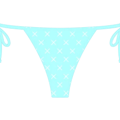 Boutine LA BOTTOMS OFF-Blue Logo Print Beachy Bottom