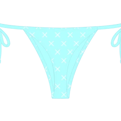 Boutine LA BOTTOMS OFF-Blue Logo Print Beachy Bottom