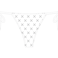 Boutine LA BOTTOMS White Logo Print Beachy Bottom