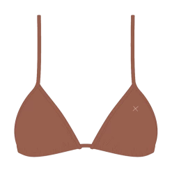 Boutine LA Bikini Tops X Chic 80s Cocoa Brown Bikini Top II