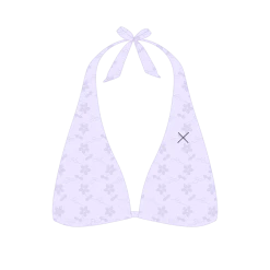 Boutine LA Lavender Lace Halter Bikini Top