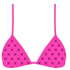 Boutine LA Hot Pink Logo Print Bikini Top