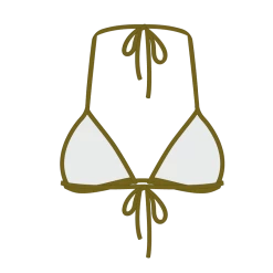 Boutine LA Khaki Bikini Top II