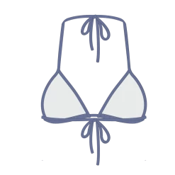 Boutine LA Pale Blue Bikini Top II MATCHING SETS