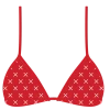 Boutine LA TOPS Red Logo Print Bikini Top