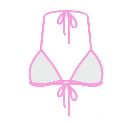 Boutine LA MATCHING SETS Taffy Pink Bikini Top II