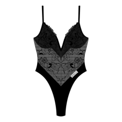 ChooksLA UNDERWEAR Manhattan Black Lace Bodysuit