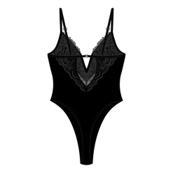 ChooksLA UNDERWEAR Manhattan Black Lace Bodysuit