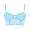 Boutine LA Baby Blue Mesh Camisole Top