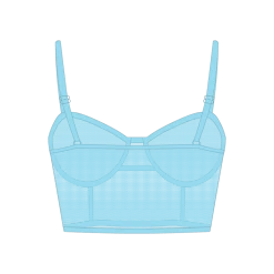 Boutine LA Baby Blue Mesh Camisole Top