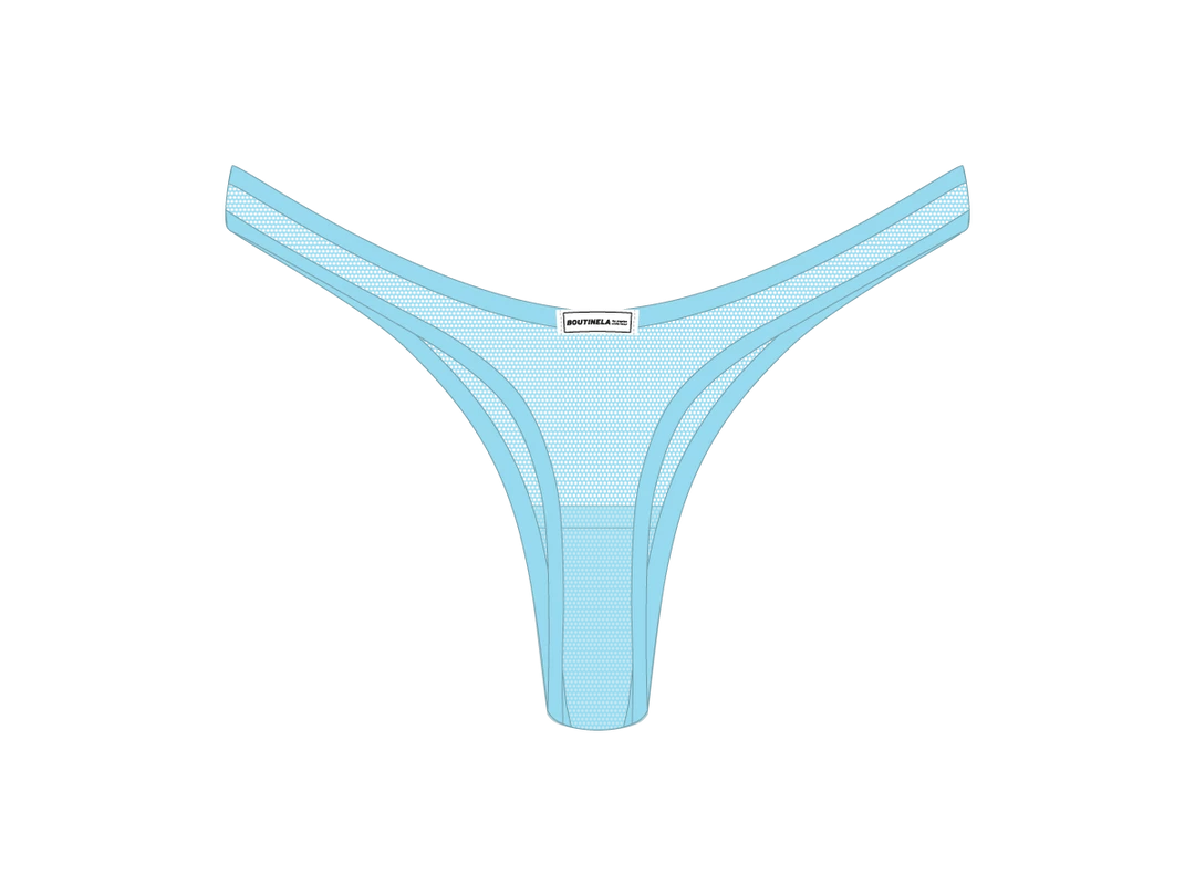 Boutine LA Baby BlueMesh 80s Thong UNDERWEAR