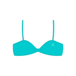 Boutine LA Cyan Bow Tie Top TOPS
