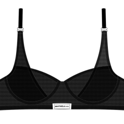 Boutine LA Black Mesh Lace Underwire Bra UNDERWEAR