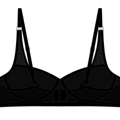 Boutine LA Black Mesh Lace Underwire Bra UNDERWEAR