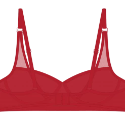 Boutine LA Red Mesh Lace Underwire Bra