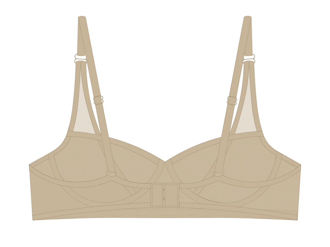 Boutine LA Khaki Mesh Lace Underwire Bra