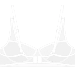 Boutine LA White Mesh Lace Underwire Bra UNDERWEAR