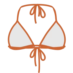 Boutine LA Burnt Orange Bikini Top II MATCHING SETS