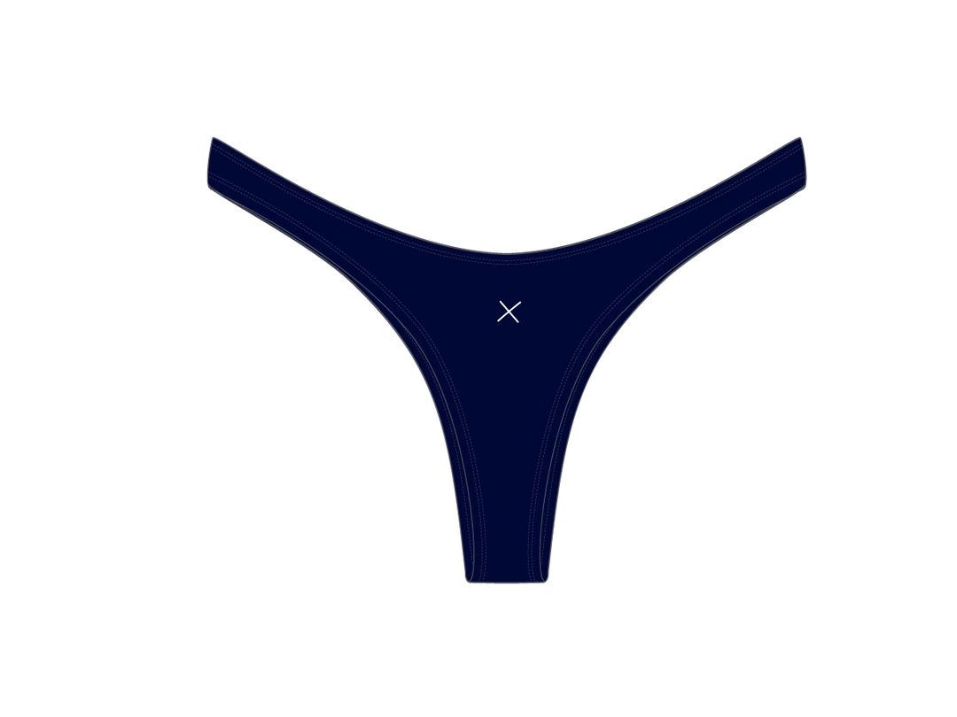 Boutine LA Bikini Tops X Chic 80s Malibu Blue Chic 80's Bottoms