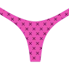 Boutine LA Hot Pink Logo Print Chic 80's Bottoms