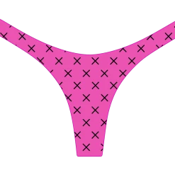 Boutine LA Hot Pink Logo Print Chic 80's Bottoms