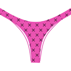 Boutine LA Hot Pink Logo Print Chic 80's Bottoms