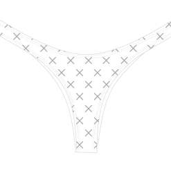 Boutine LA White Logo Print Chic 80's Bottoms