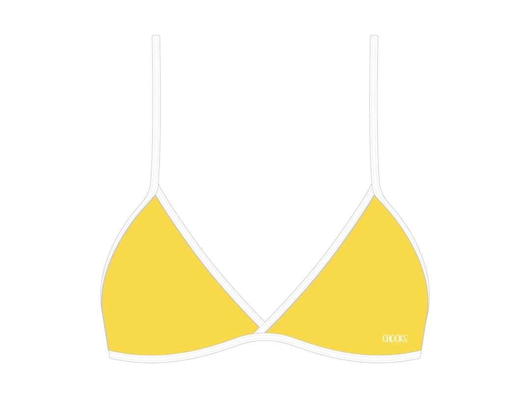 ChooksLA Tropical Yellow Fitted Top II