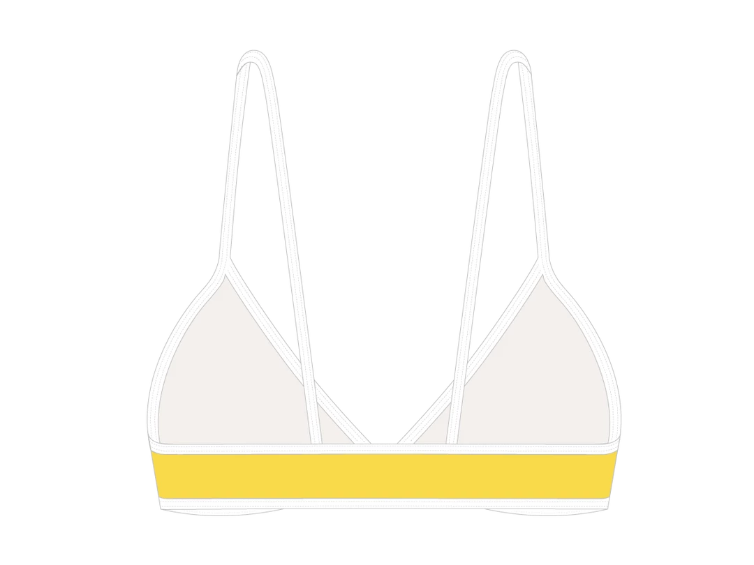 ChooksLA Tropical Yellow Fitted Top II