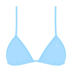 Boutine LA Bikini Tops X Chic 80s Cloudy Blue Bikini Top II