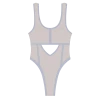 Chooks ONE PIECES Sailor Grey Contour One-Piece