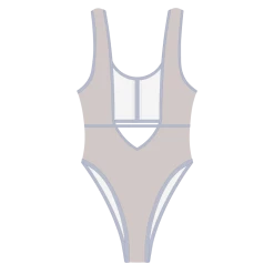 Chooks ONE PIECES Sailor Grey Contour One-Piece