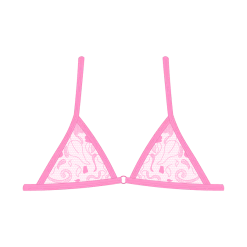 Boutine LA UNDERWEAR Cupid Pink Minimal Lace Bralette