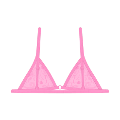 Boutine LA UNDERWEAR Cupid Pink Minimal Lace Bralette