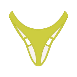 Basicallyswim Lemon-Lime Cut-Out Bottoms