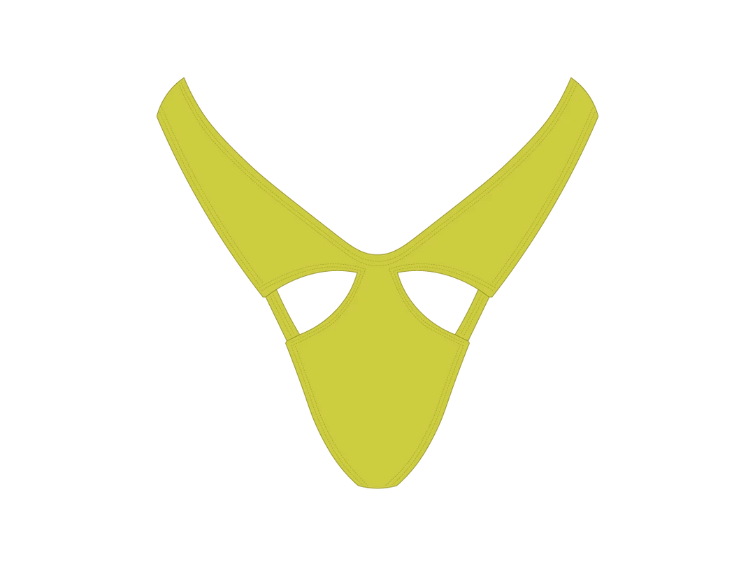 Basicallyswim Lemon-Lime Cut-Out Bottoms