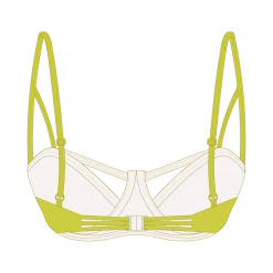 Basicallyswim Lemon-Lime Cut-Out Top
