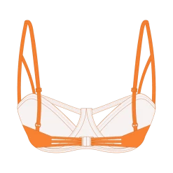 Basicallyswim Orangine Cut-Out Top TOPS