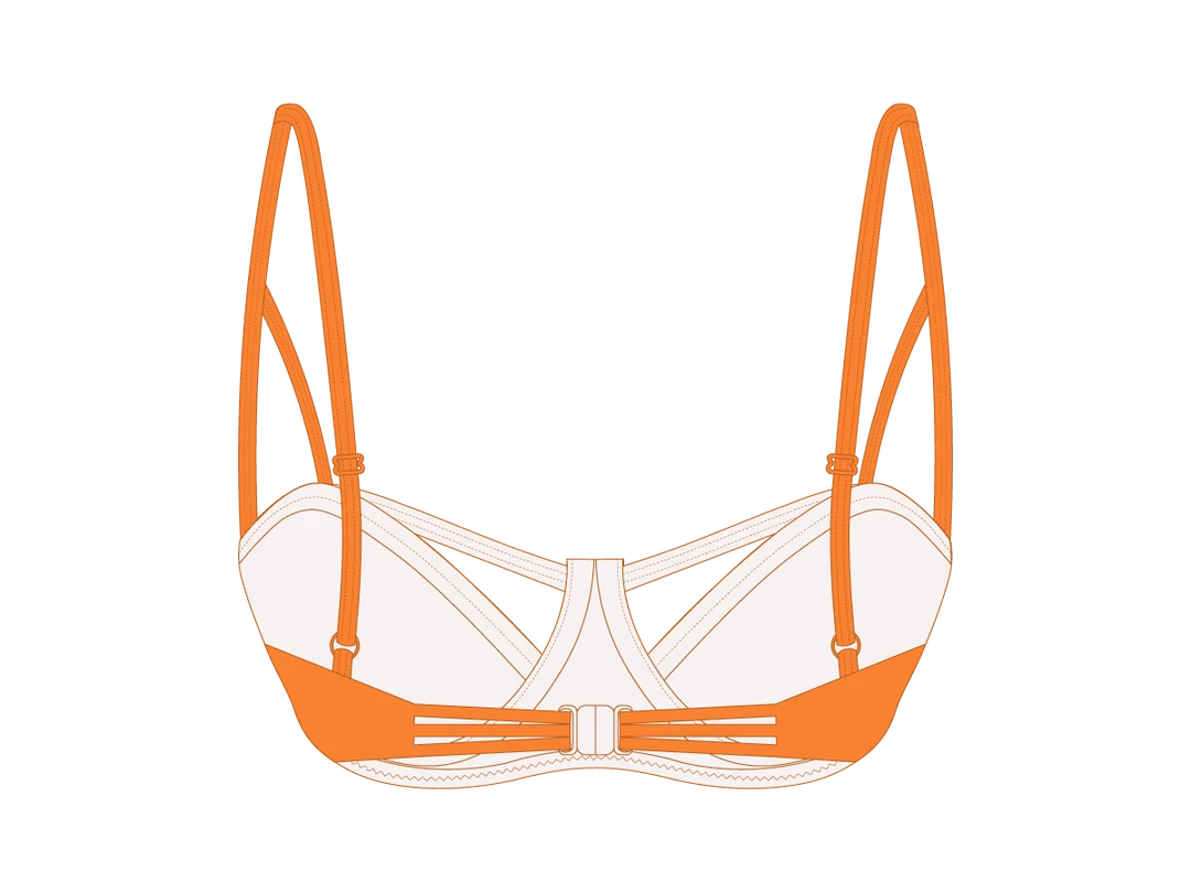 Basicallyswim Orangine Cut-Out Top TOPS
