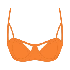 Basicallyswim Orangine Cut-Out Top TOPS