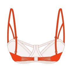 Basicallyswim TOPS Straw-Cherry Cut-Out Top