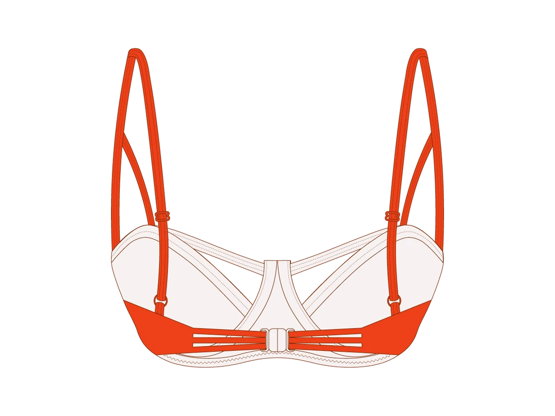 Basicallyswim TOPS Straw-Cherry Cut-Out Top