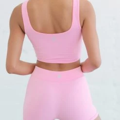 Cameeli Pink Cropped Tank Top