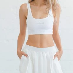 Boutine LA White Varsity Tennis Skirt ACTIVEWEAR